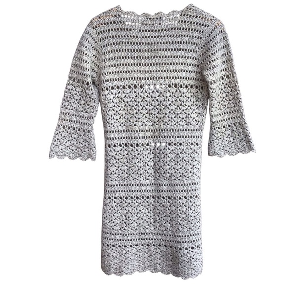 Boston Proper Crochet Duster Cardigan Sweater - Picture 2 of 5